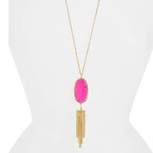 New💓Kendra Scott Rayne Gold and Magenta Necklace
